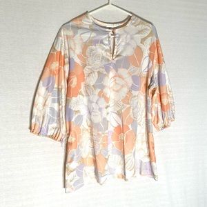 Vintage 70s Floral Blouse